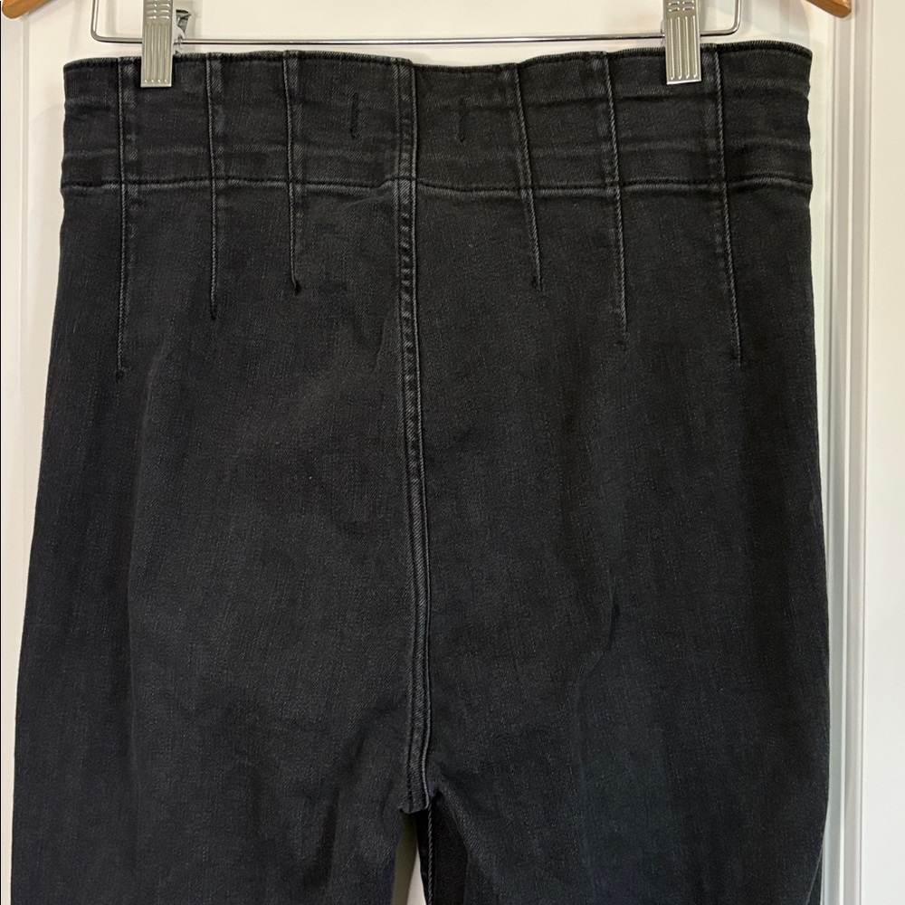 Free People We The Free Jayde Flare Jeans High-Waisted Black Size 31 - Picture 10 of 13